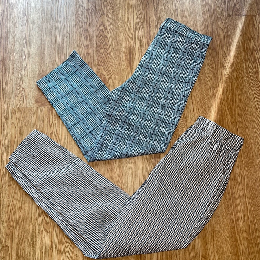 2 Pairs of SHEIN Plaid and Checkered Pants